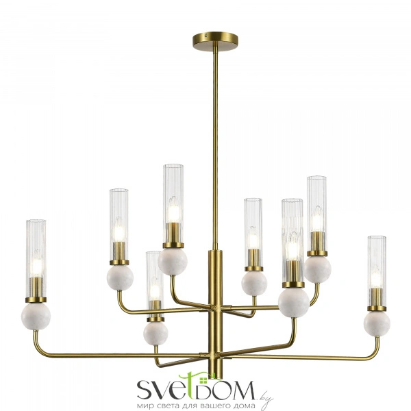 SL1244.303.08 Светильник подвесной ST-Luce латунь/прозрачный E14 8*40W MEDEA