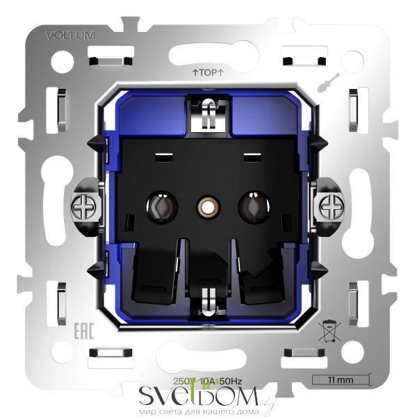Розетки электрические с заземлением Voltum S70 VLS0401M Voltum VLS0401M