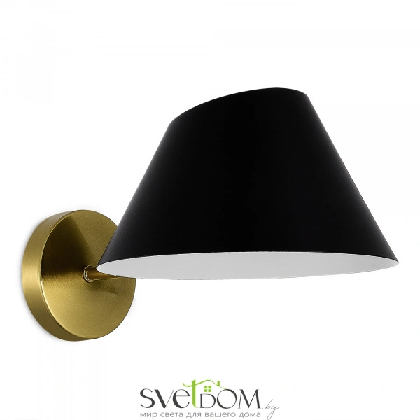 SLE1253-301-01 Светильник настенный Латунь/Черный,Белый E14 1*60W NORBI