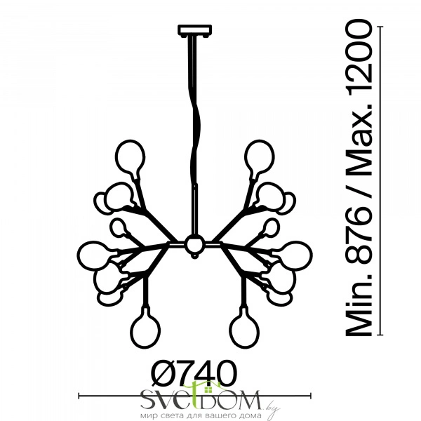Подвесной светильник Freya FR5049PL-27G
