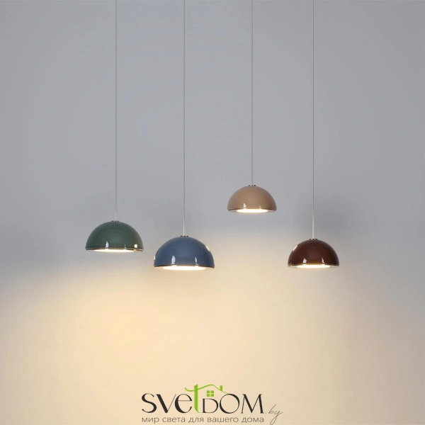 5452/6LA L-VISION ODL_EX26 011 светлая бронза/синий/металл/керамика/акрил Подвес LED 6W 3000K LULU