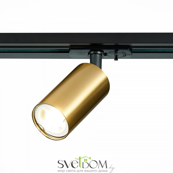 ST300.206.01 Св-к трек. Золотистый GU10 1*50W  IP20 L100xW54xH142 220V Без ламп Однофазная трековая система
