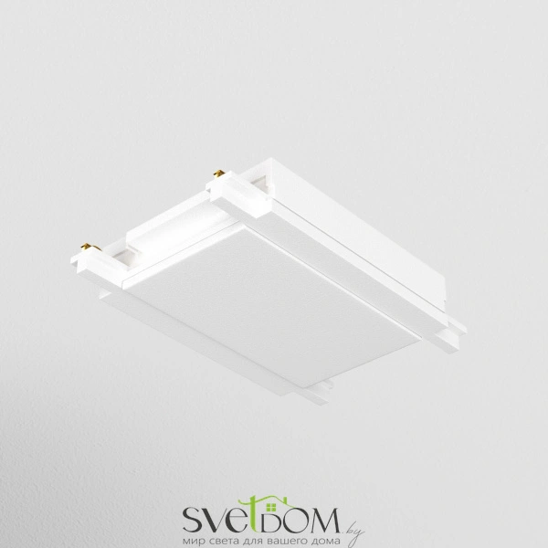 Коннектор питания прямой Radity белый TRA084C-11W