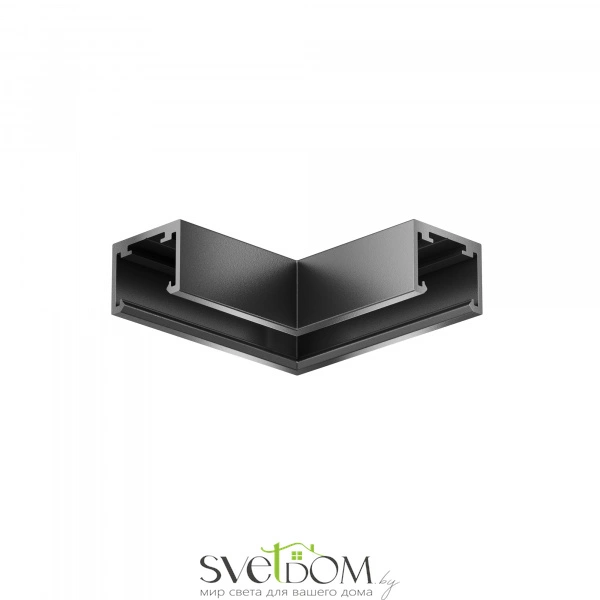 Коннектор угловой Exility X накладной, черный