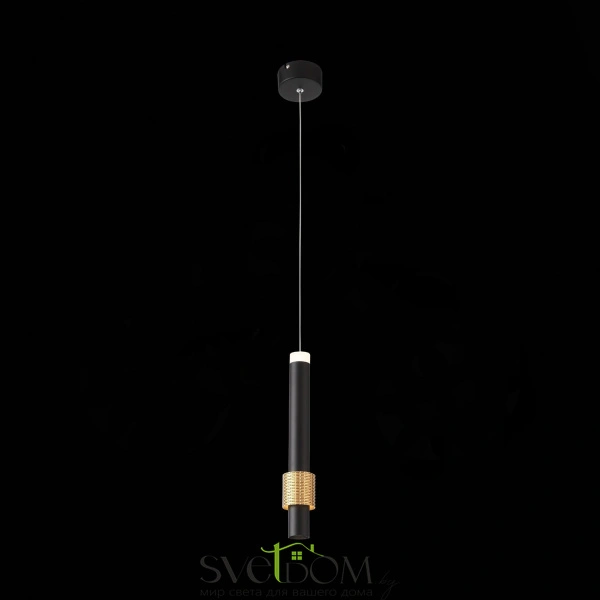 SL1591.403.01 Светильник подвесной ST-Luce Черный, Анодированный золотой/Черный LED 1*6W 3000K Подвесные светильники