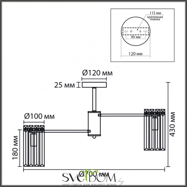 8348/8C CLASSI LN26 156 хром/прозрачный, металл/хрусталь Люстра подвесная E14 8*40W 220V FAVLA