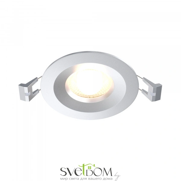 ST216.508.01 Св-к встр. Белый GU10 1*7W IP20 D100xH23 220V Без ламп Встраиваемые светильники