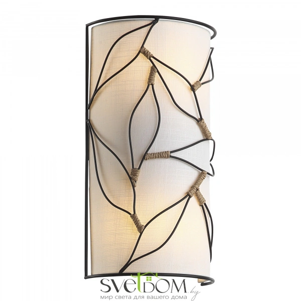 SL6228.401.02 Светильник настенный ST-Luce Черный/Бежевый E27 2*60W ROOT