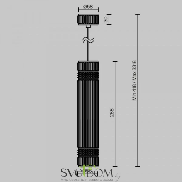 Подвесной светильник Metropolis GU10х1