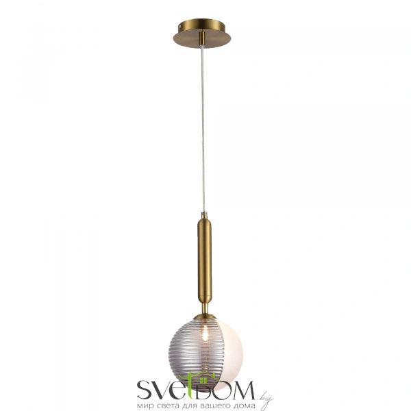SLE1096-203-01 Подвес Матовое золото/Белый, Дымчатый G9 1*5W AVEIRO