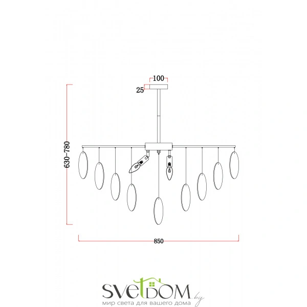 Люстра Freya FR5104PL-08BS