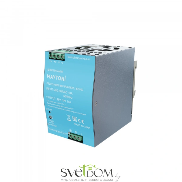 Блок питания PSL015 48В 480Вт IP20 831002