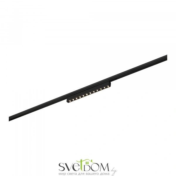 ST666.436.10 Магнитный трековый светильник Черный LED 1*10W 3000K 430Lm Ra>90  IP20 L196xW10xH18 24V SUPER5