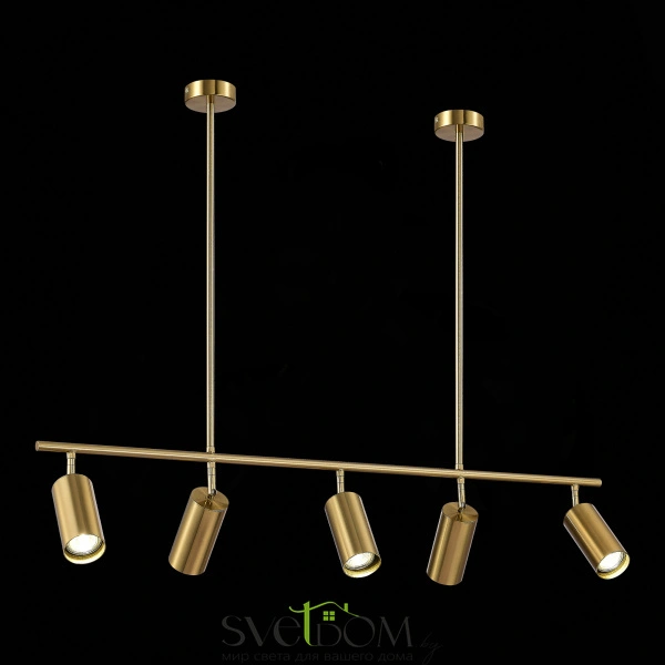 SL1206.303.05 Светильник подвесной ST-Luce Латунь/Латунь GU10 5*5W 4000K SORMANO