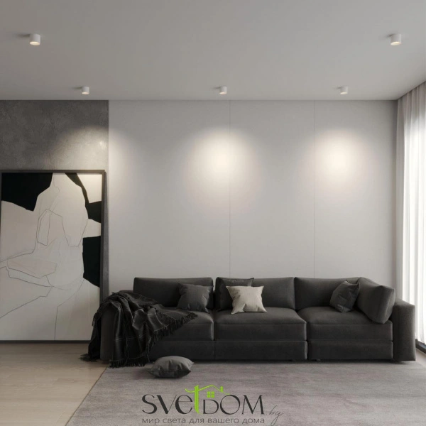 359592 OVER NT25 000 белый Светильник накладной светодиодный с переключ. цв. температуры IP20 LED 6W 220-240V 3000К\4000К\6000К ORBIS