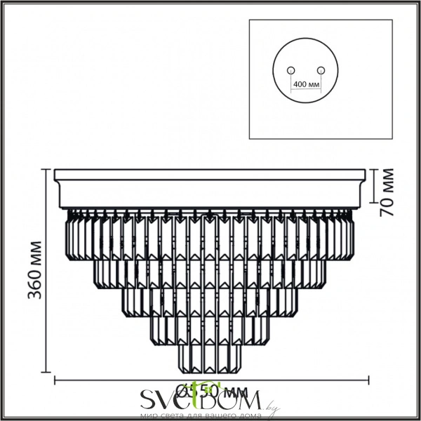 5257/8C CLASSI LN26 119 латунь/хрусталь металл/прозрачный Люстра потолочная Е14 8*40W 220V ZAHA