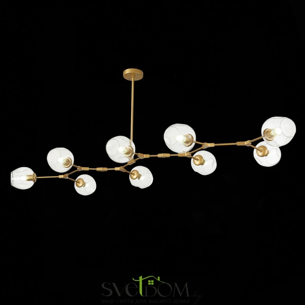 SLE154823-09 Светильник подвесной Золотистый/Прозрачный E27 9*40W RAMETTO