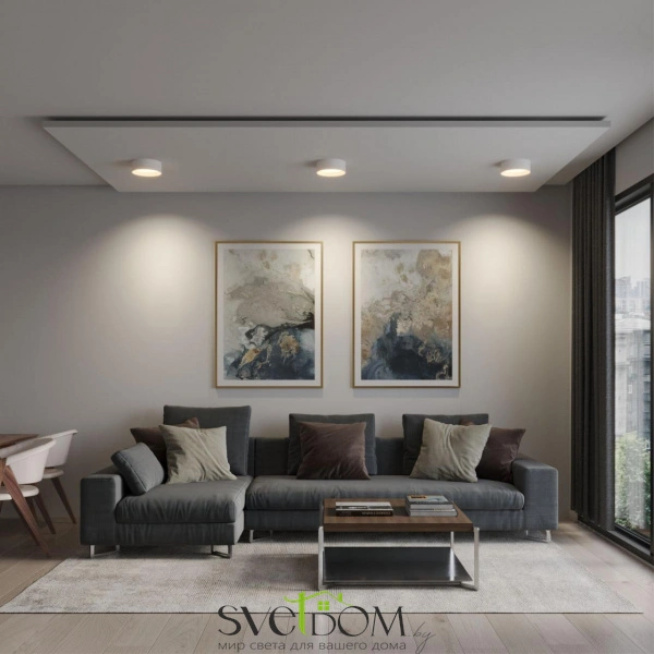 359598 OVER NT25 000 белый Светильник накладной светодиодный с переключ. цв. температуры IP20 LED 24W 220-240V 3000К\4000К\6000К ORBIS