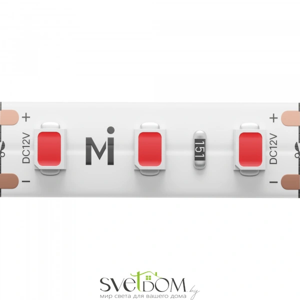 Светодиодная лента Base 12В 2835 9,6Вт/м Red 5м IP 20 201171