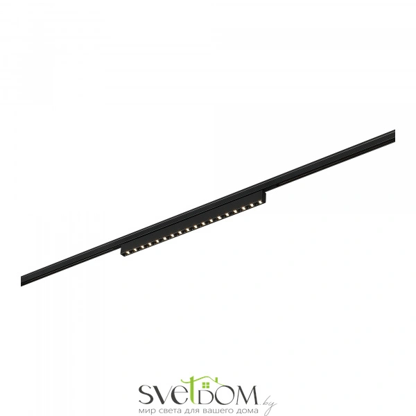 ST666.436.15 Магнитный трековый светильник Черный LED 1*15W 3000K 640Lm Ra>90  IP20 L292xW10xH18 24V SUPER5