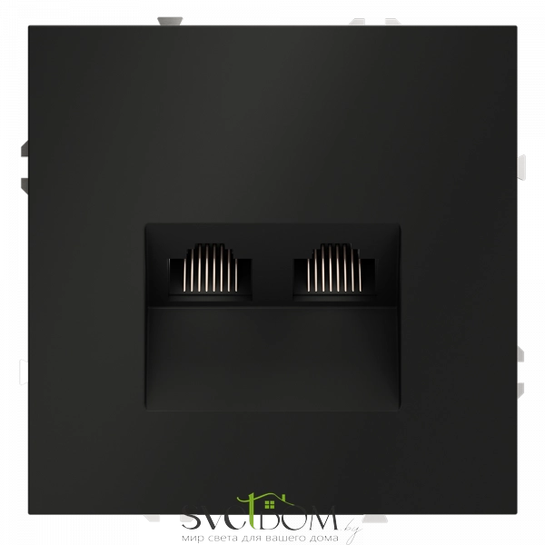 Розетка компьютерная двойная Voltum S70 VLS060208 