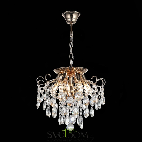 SL846.202.06 Люстра подвесная ST-Luce Золотистый/Прозрачный E14 6*40W ORECCHINI