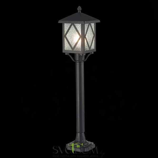 SL084.415.01 Светильник уличный наземный ST-Luce Черный/Черный, Прозрачный E27 1*60W LORNE