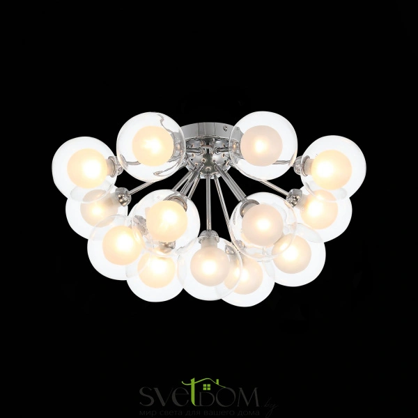 SL431.102.15 Люстра потолочная ST-Luce Хром/Прозрачный, Белый G9 15*5W DUALITA