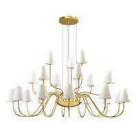 Lightstar 758212 Люстра подв. DIAFANO 21х40W G9 ЗОЛОТО/БЕЛЫЙ