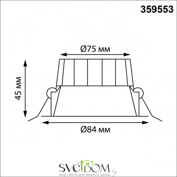 359553 WIR NT25 000 белый Светильник встраиваемый с переключателем цв. температуры IP44 LED 10W 220-240V 3000К\4000К\6000К CLARA