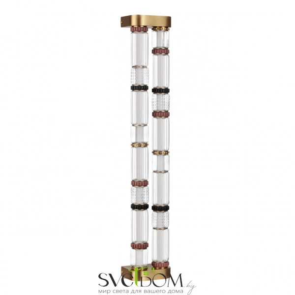 5455/60WL L-VISION ODL_EX26 043 сатин.латунь/терракот/черный Настенный светильник LED 60W 4000K COLLIER