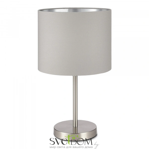 SLE300514-01 Прикроватная лампа Никель/Серый, Серебристый E27 1*40W BRESCIA