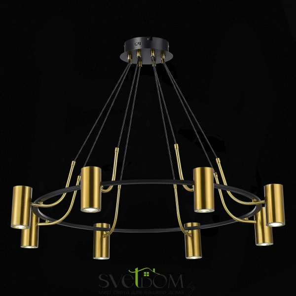 SL1215.403.08 Светильник подвесной ST-Luce Черный, Латунь/Латунь GU10 8*5W 4000K TALIA