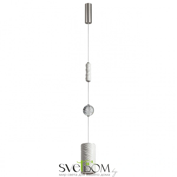 5451/18L L-VISION ODL_EX26 017 белый/никель/металл/керамика/хрусталь/акрил Подвес LED x 18W 2000К/3000K/4000K/переключ. RIVERA