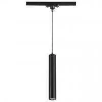 370401 PORT NT18 129 черный Светильник трековый однофазный трехжильный IP20 GU10 50W 220V PIPE