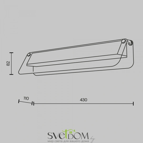 Настенный светильник (бра) Maytoni MOD296WL-L10BC3K