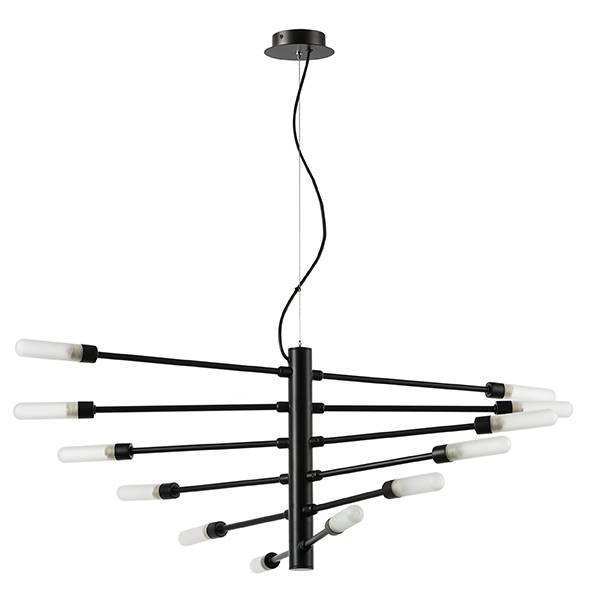 Lightstar 733127 Люстра RAGNO 12х40W G9 ЧЕРНЫЙ МАТОВЫЙ