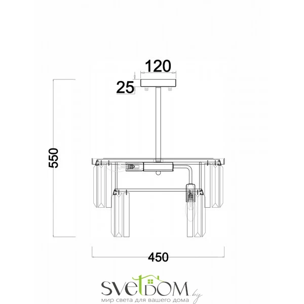Люстра Freya FR11001PL-08CH