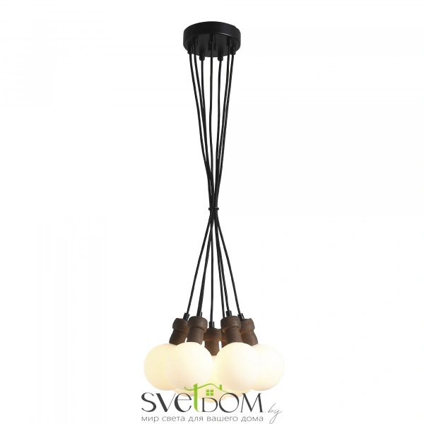 SL6226.403.07 Светильник подвесной ST-Luce Черный/Белый G9 7*5W 4000K CORK