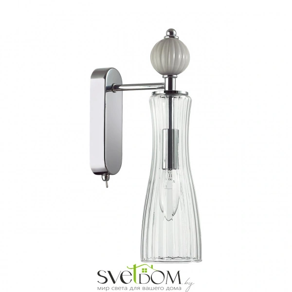 8269/1W NEOCLASSI LN26 159 хром/серый/прозрачный, металл/керамика/стекло Бра Е14 1*40W 220V EMILY
