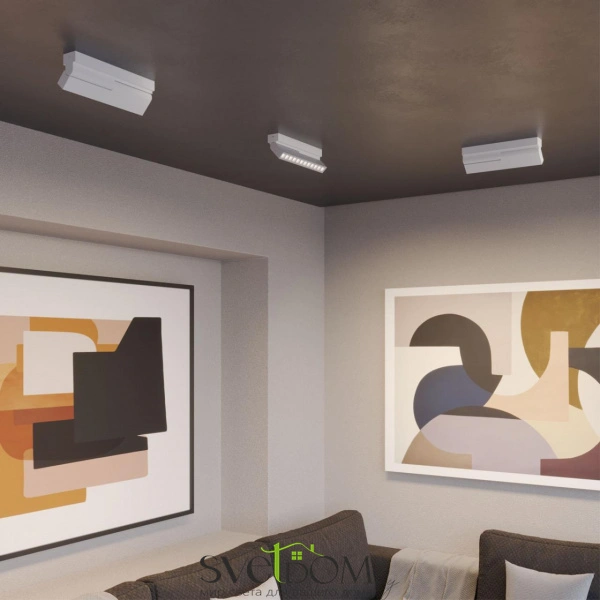 359763 OVER NT25 396 белый Светильник накладной с перекл. цв. температуры IP20 LED 12W 180-265V 2700К/3200К/4000К EOS