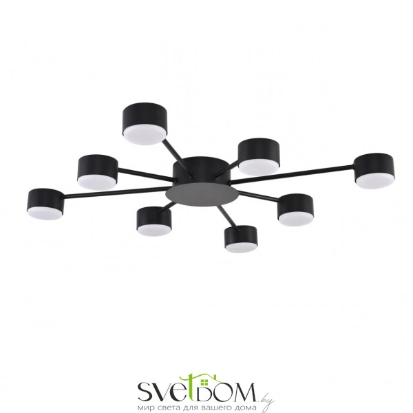 8344/8C COMFI LN26 251 черный, металл Люстра GX53 LED 8*7W 220V TORINA