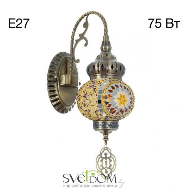 CITILUX CL419315 Каир Мозаика Янтарь Бра