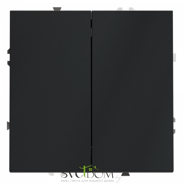 Выключатель с самовозвратом двухклавишный Voltum S70 VLS020607  VLS020607 Voltum