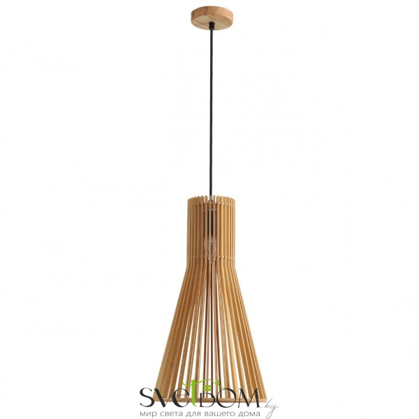 8384/1A ECO LN26 323 бежевый дерево Подвес E27 60W 220V GERDA