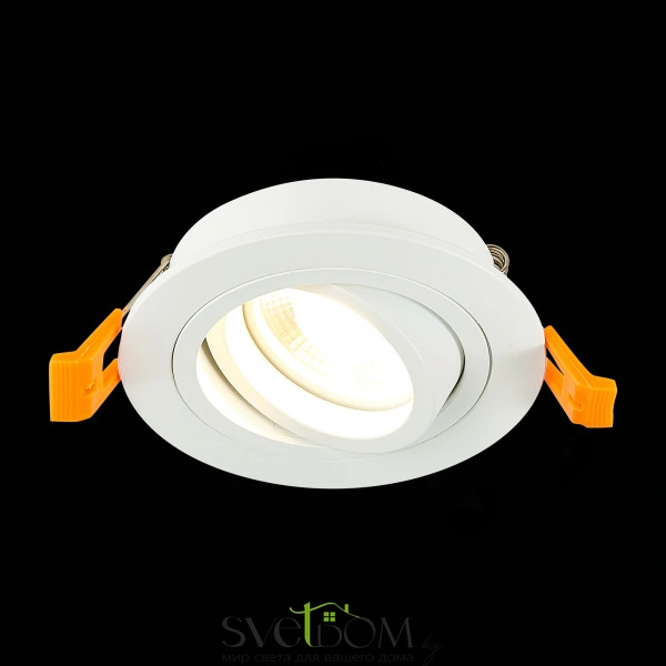 ST251.518.01 Св-к встр. Белый GU10 1*50W  IP20 L90xW90xH27 220V Без ламп Встраиваемые светильники