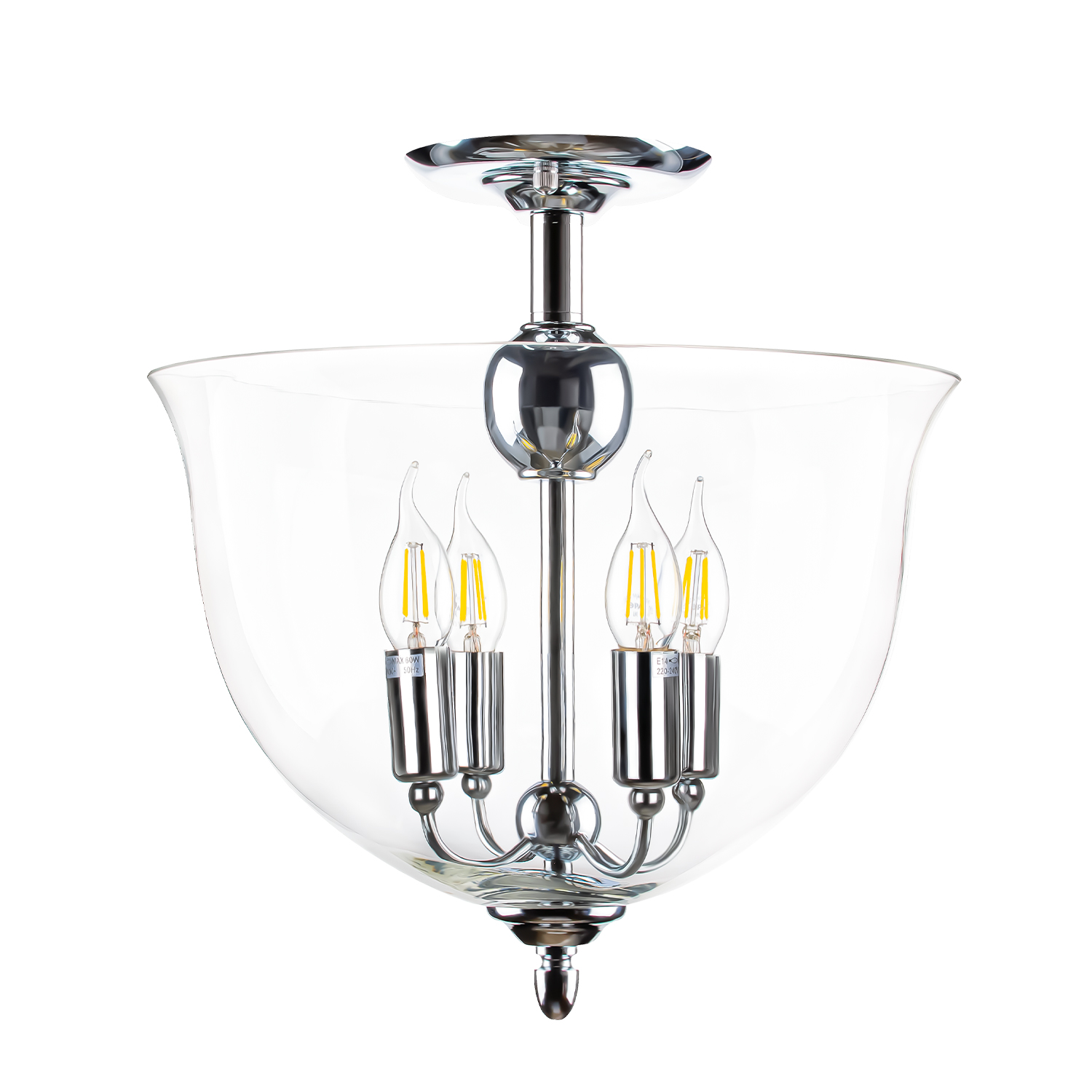 Светильник потолочный Crystal Lux ATLAS PL4 CHROME Crystal Lux