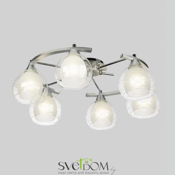 Citilux Буги CL157162 Люстра потолочная Алюминий Хром