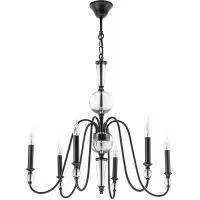 Lightstar 732067 Люстра RAGNO 6х40W E14 ЧЕРНЫЙ