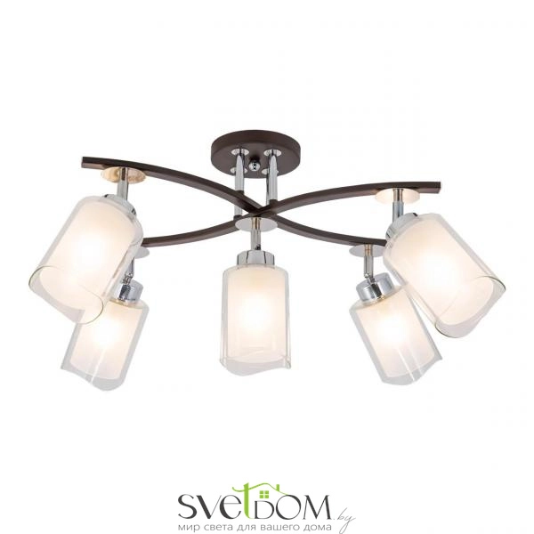 Citilux Фортуна CL156152 Люстра с поворотными плафонами Венге Хром